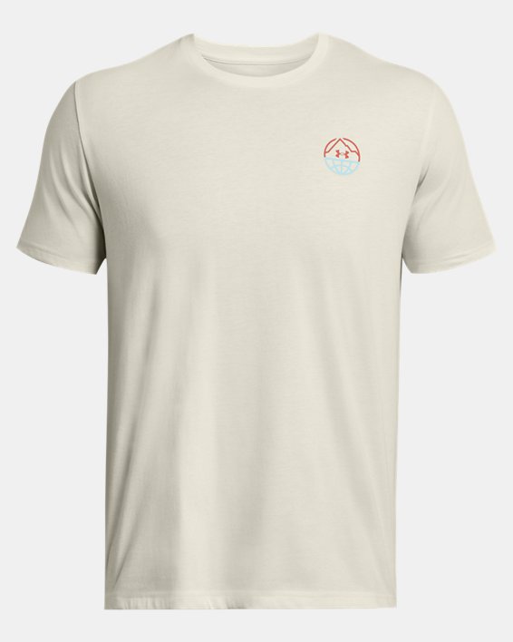 Men's UA Outdoor Cube Short Sleeve in White image number 2